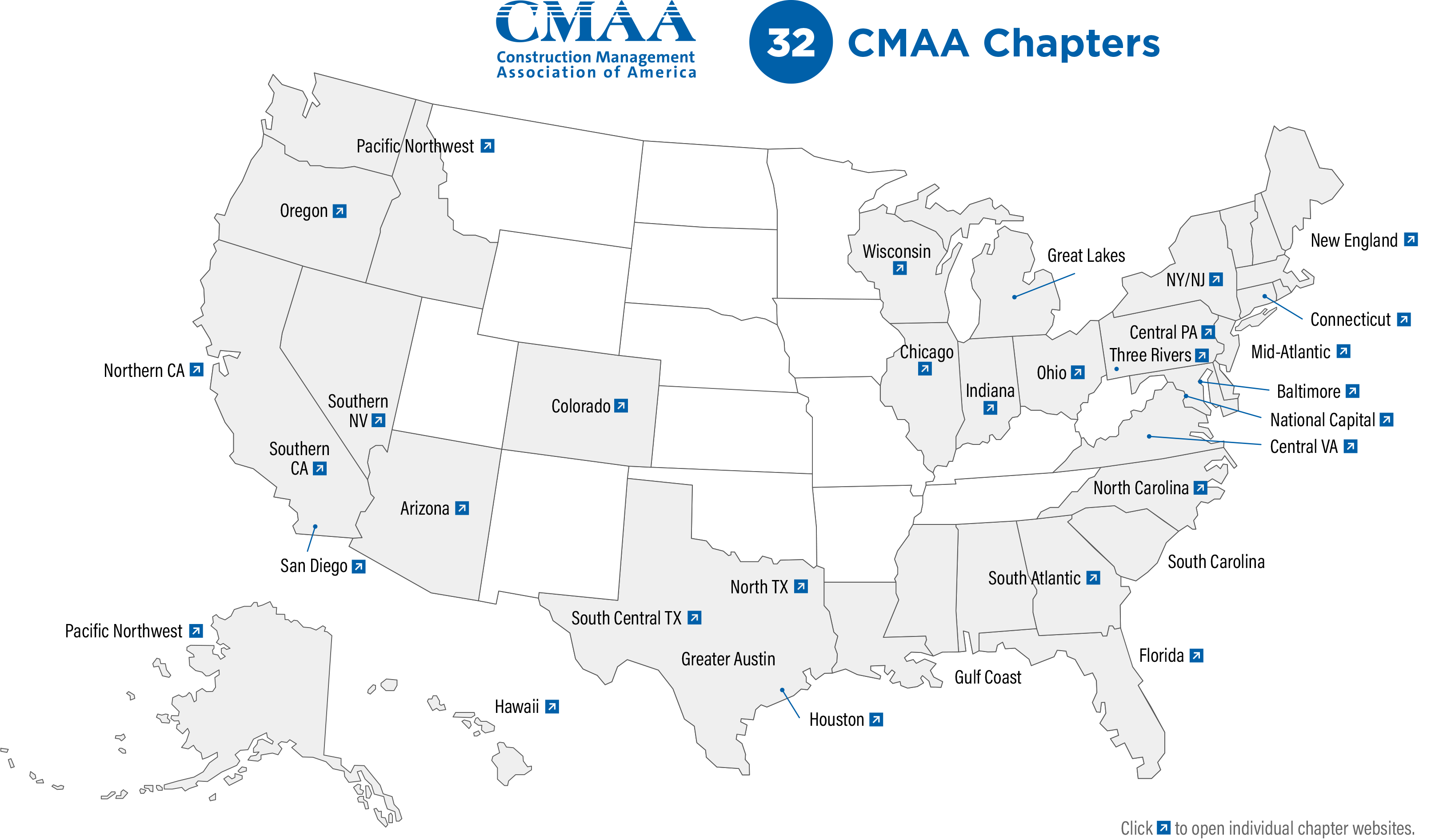 CMAA Chapters Map