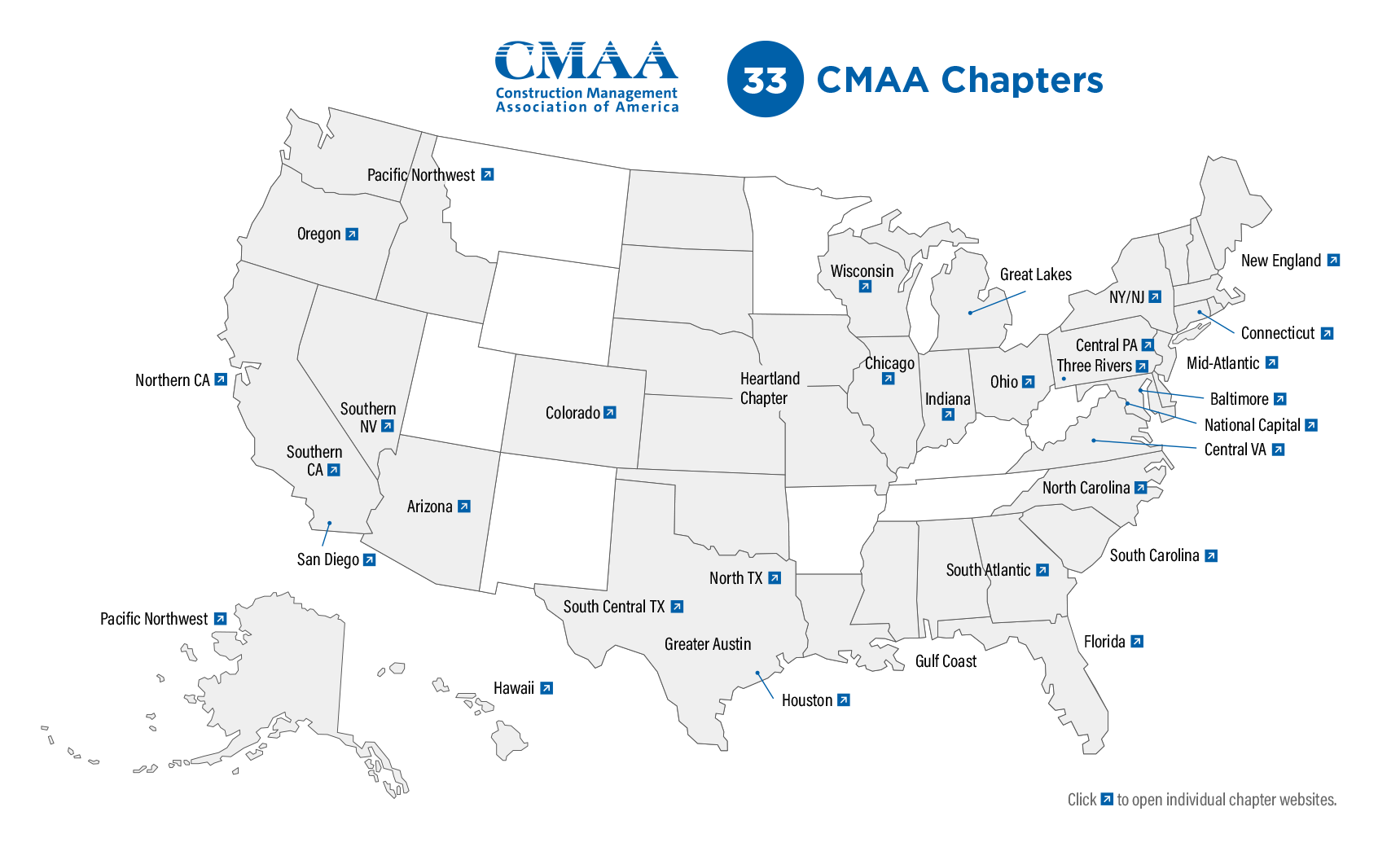 CMAA Chapters Map